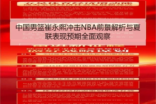 中国男篮崔永熙冲击NBA前景解析与夏联表现预期全面观察